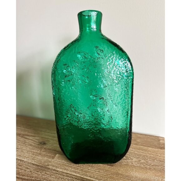 Stelvia Empoli Italy Green Bird of Peace Bottle Decanter Wayne Husted 1960s - Picture 5 of 7